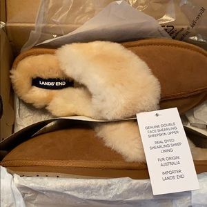 lands end sheepskin slippers